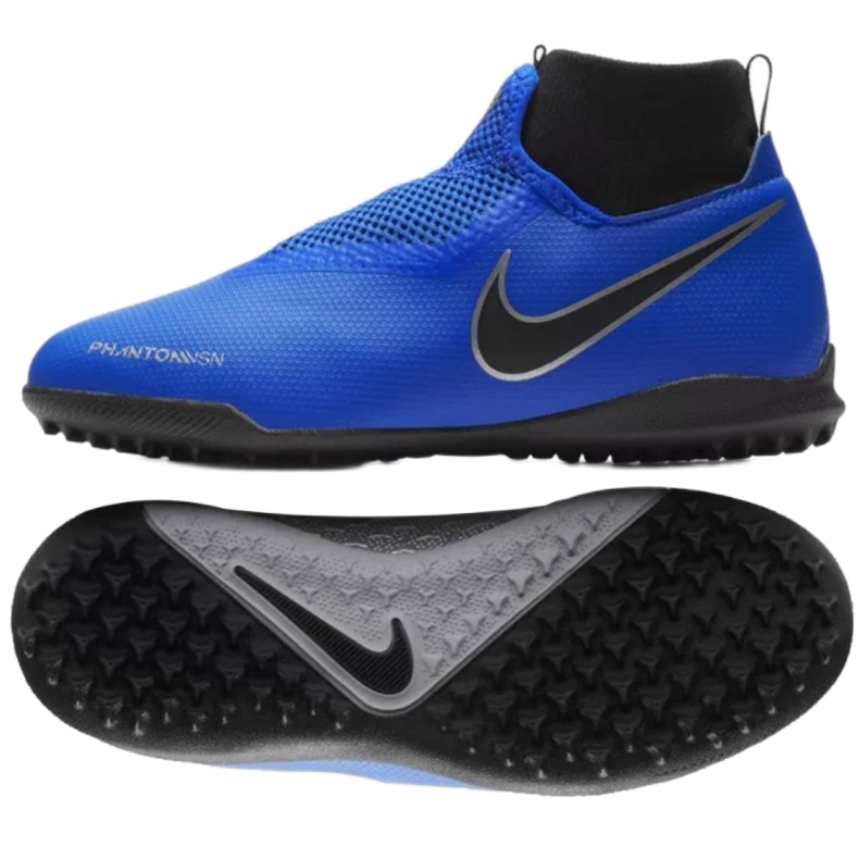 Nike Phantom Vsn Academy Df Tf Jr AO3292-400 football shoes blue blue 1