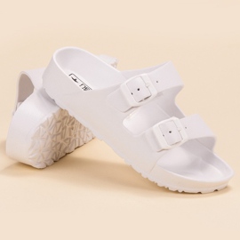 SHELOVET Light Slippers With Buckle white 1