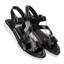 SHELOVET Buckle fastening sandals black 2