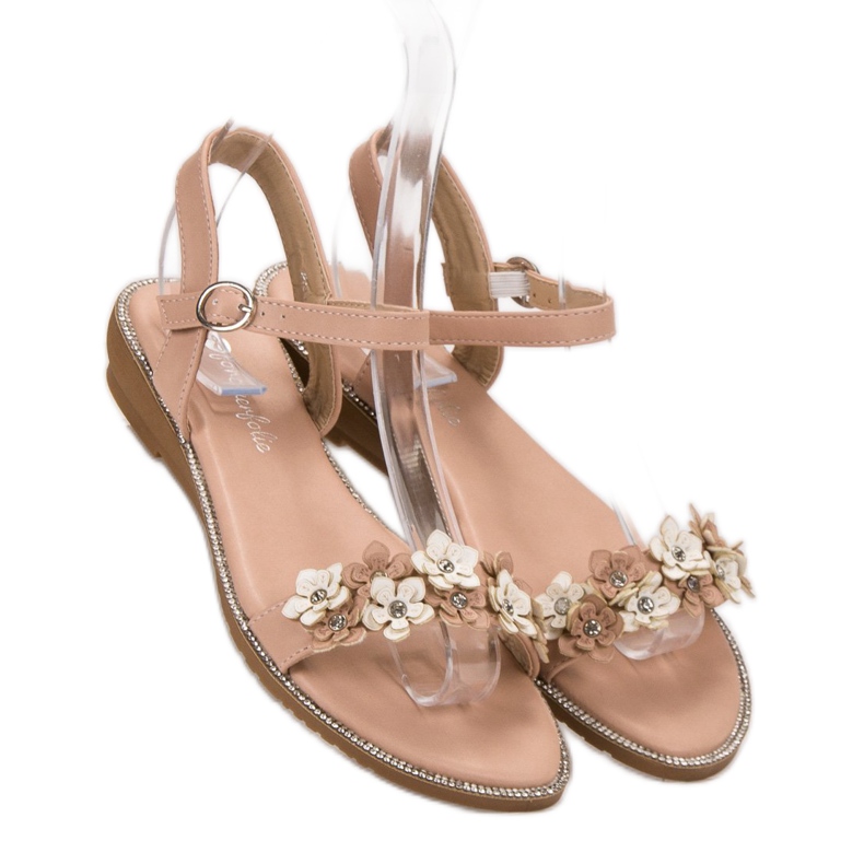 Forever Folie Sandals With Flowers pink 1 Forever Folie Sandals With Flowers pink 1