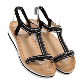 Bestelle Slip-on Sandals On Wedge black 2 Bestelle Slip-on Sandals On Wedge black 2