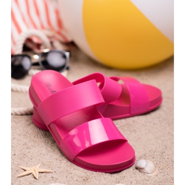 SHELOVET Fashionable Rubber Slippers pink 2