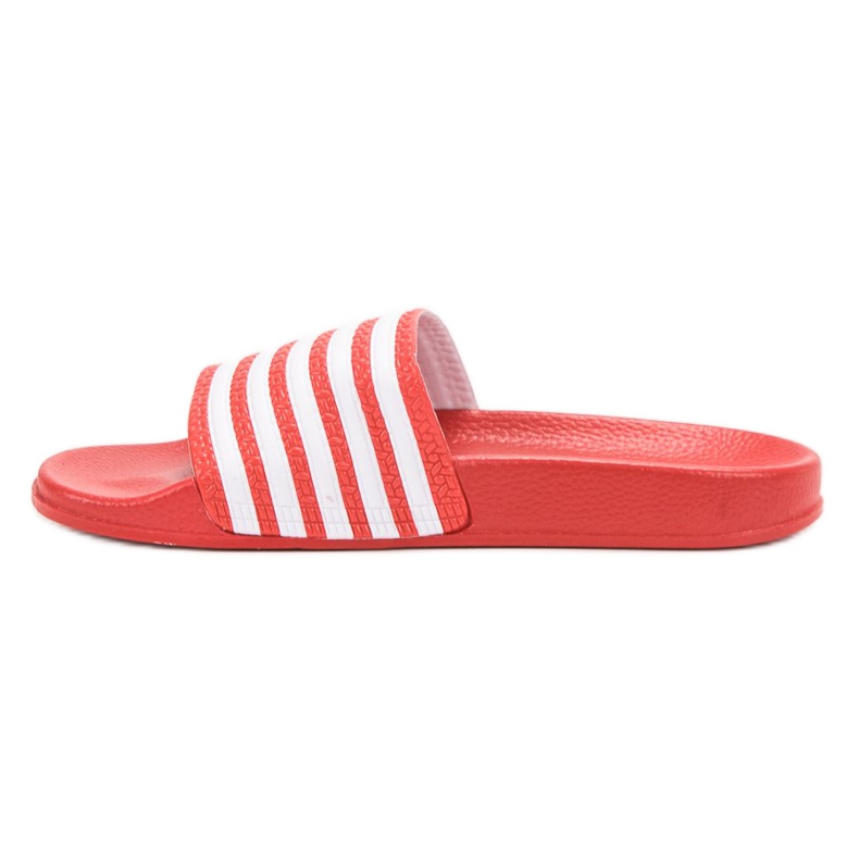 SHELOVET Sporty Striped Slippers red 1