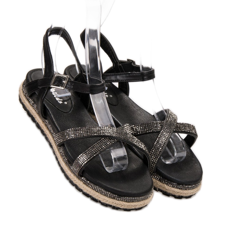 SHELOVET Black Women's Sandals 1