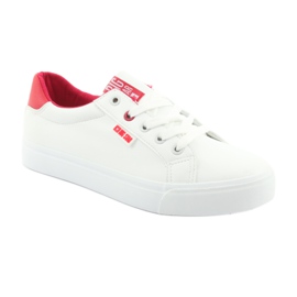 White sneakers BIG STAR 274311 red 1 White sneakers BIG STAR 274311 red 1
