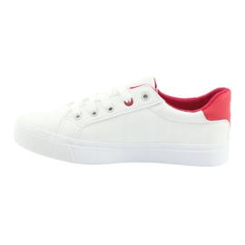 White sneakers BIG STAR 274311 red 2 White sneakers BIG STAR 274311 red 2