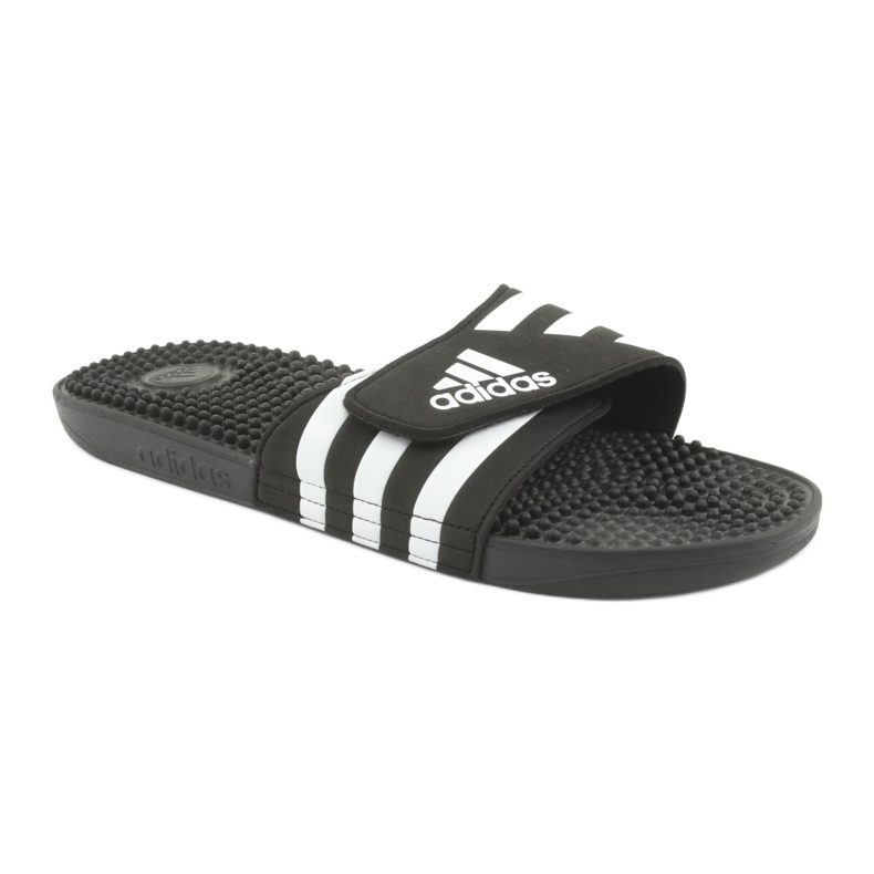 Adidas Adissage M F35580 Velcro flip-flops white black 1 Adidas Adissage M F35580 Velcro flip-flops white black 1