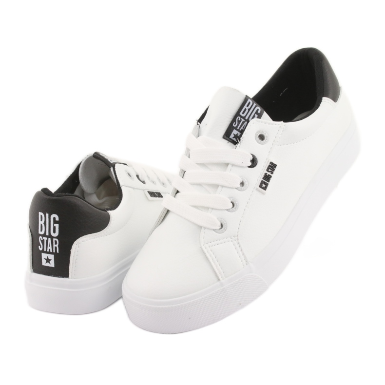 White sneakers BIG STAR 274312 black 5 White sneakers BIG STAR 274312 black 5