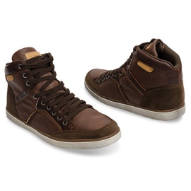 XF117 Camel High Sneakers brown 1