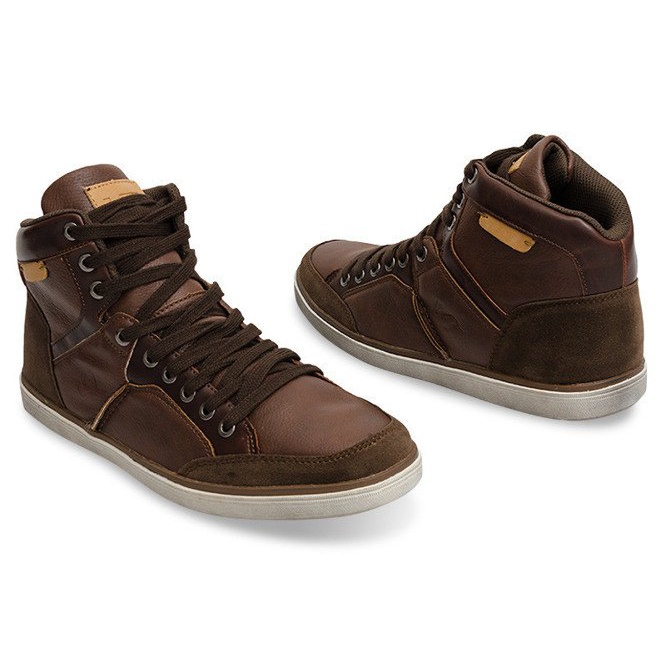XF117 Camel High Sneakers brown 1