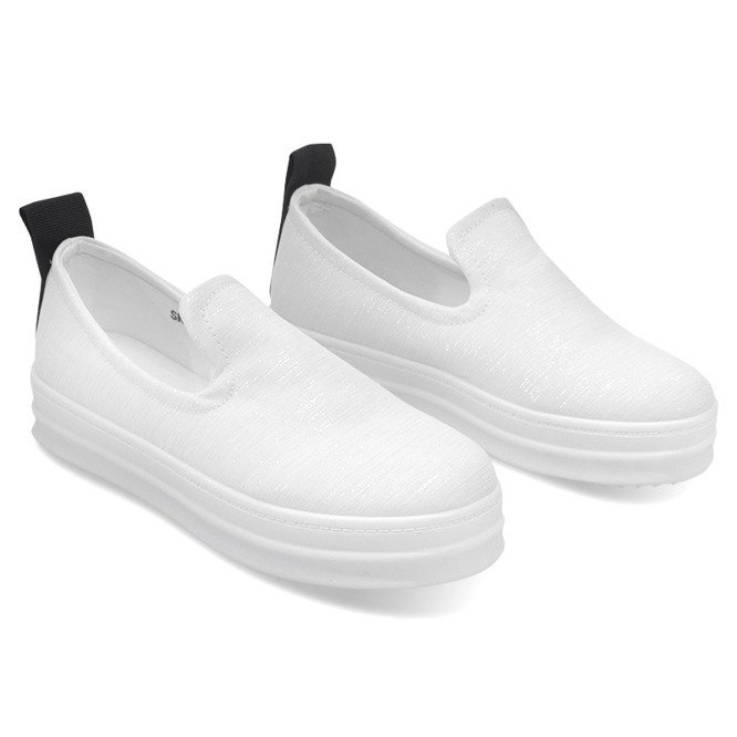 Love Slip On SK74 White Slip-On Sneakers 1
