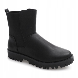 Warm Booties Jodhpur boots with an elastic band 976-PA Black 2