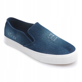 Slip On Jeans K-89 Navy Blue 1