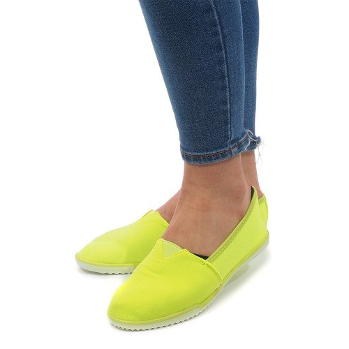 Lycra PT7205 Yellow Slip-On Sneakers 1