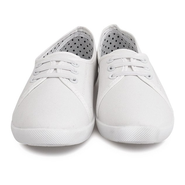 Tied Sneakers Slip On BE43 White 1
