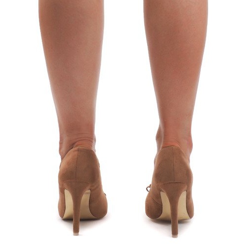 Suede High Heels TR-3H432-4 Camel brown 1