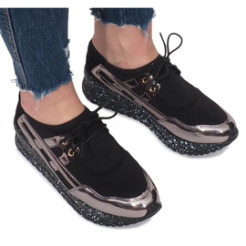 Black Sports Sneakers On The Calixte Platform 1