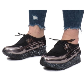 Black Sports Sneakers On The Calixte Platform 2