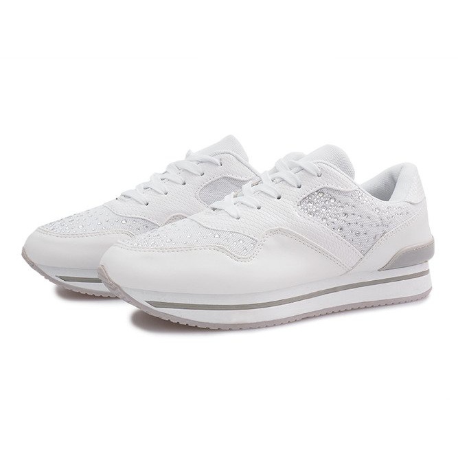 Odette white sports sneakers 1