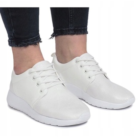 Renée white sports sneakers 1