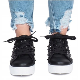 Black sneakers Montpellier studs 1