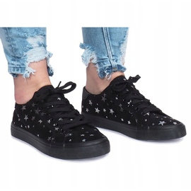 Black sneakers with Brittany stars 2