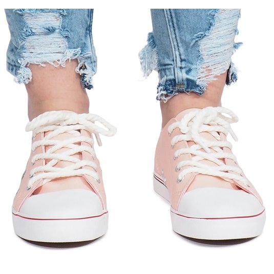 Lavso pink openwork sneakers 1