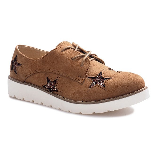 Camel loafers with Big Stars brown 1