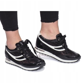 Black openwork Mont Blanc sneakers 1