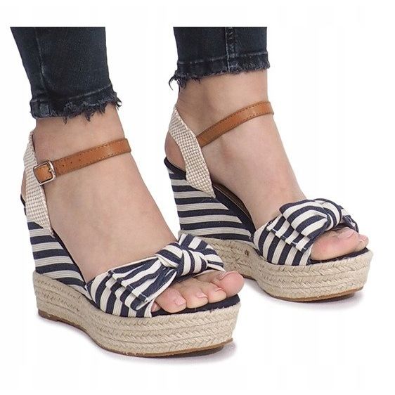 Sailor wedge sandals with Blue Sea espadrilles 2