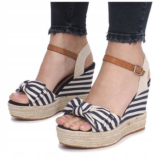 Sailor wedge sandals with Blue Sea espadrilles 1
