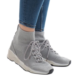 Gray sports sneakers 7S566 grey 1 Gray sports sneakers 7S566 grey 1