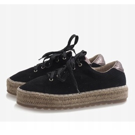 Black BB01P laced espadrilles 1