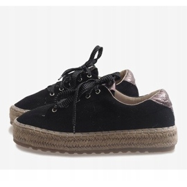 Black BB01P laced espadrilles 2