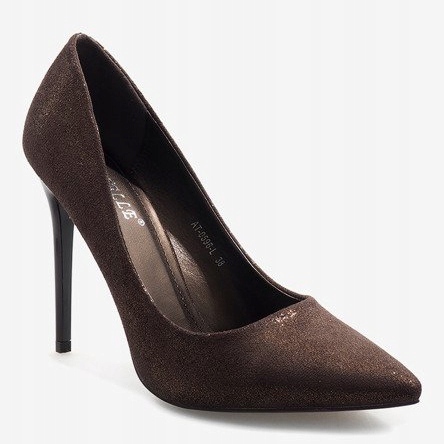 Brown classic high heels AT-0596-L 1