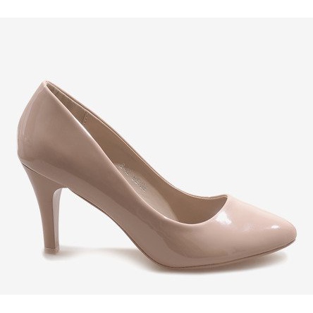 Classic beige lacquered B-42 heels 2