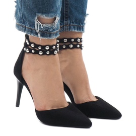 Black high heels sandals B-51 1
