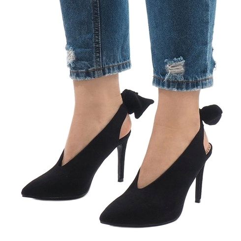 Black suede LB-330 heels 1 Black suede LB-330 heels 1