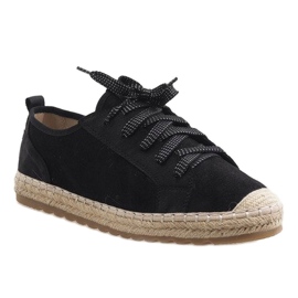 Black BB02P laced espadrilles 1