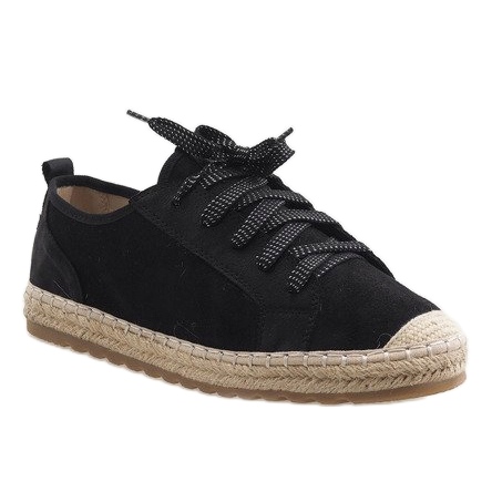 Black BB02P laced espadrilles 1