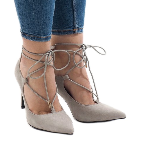 Gray pumps on a pin 4524-5 grey 1