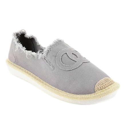 Gray slip-on espadrilles NB273P-3 grey 1