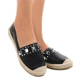 Black espadrilles with LX-206 studs 2