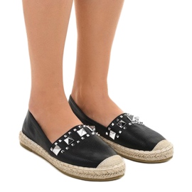 Black espadrilles with LX-206 studs 1