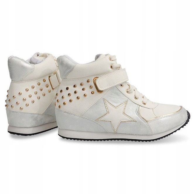 Sports Sneakers On Wedge 308 White 1