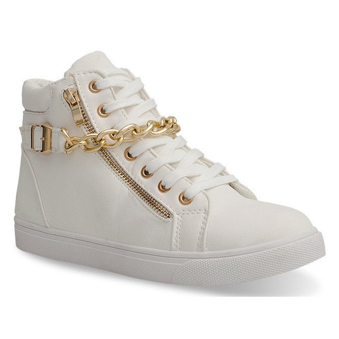 Decorated Sneakers B01 White 1