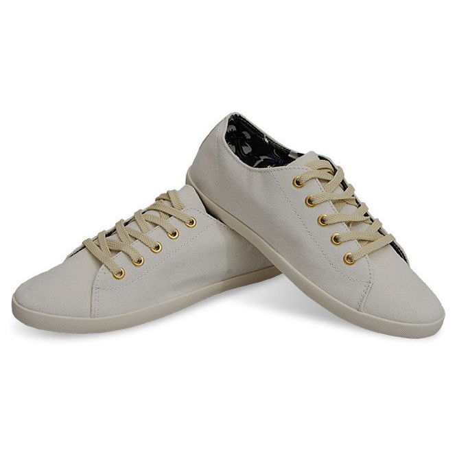 Fabric Sneakers 605 White 1