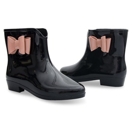 Wellington boots with bow NEW2 Black 2