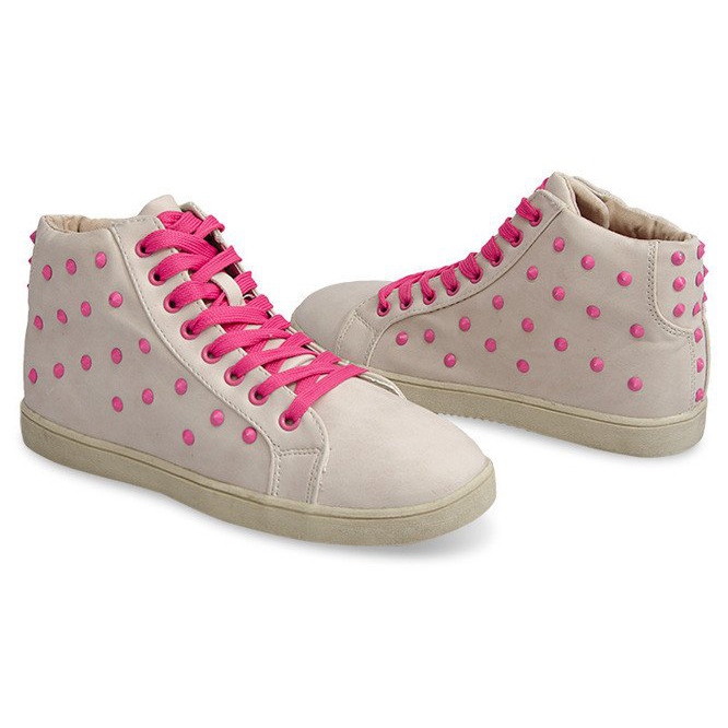High Sneakers 7910 Beige 1