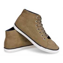 High Casual 033 Khaki Sneakers green 2